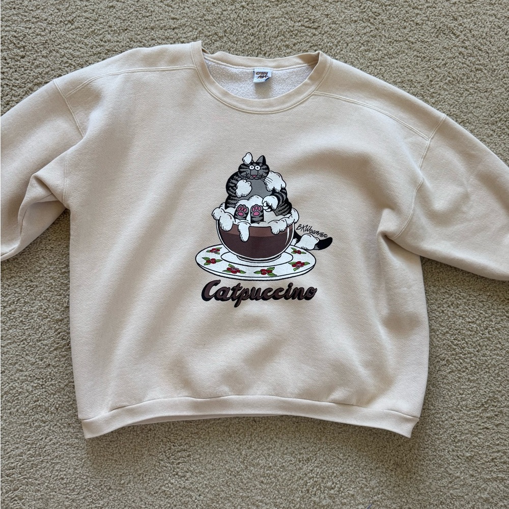 Vintage B Kliban Cats Crazy Shirts Catpuccino